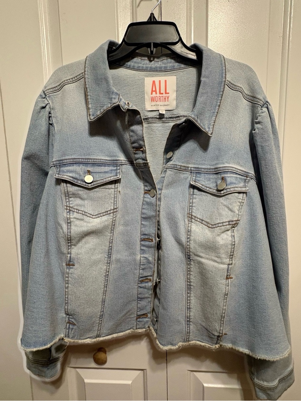 All Worthy by Hunter McGrady women’s Jean jacket 3X